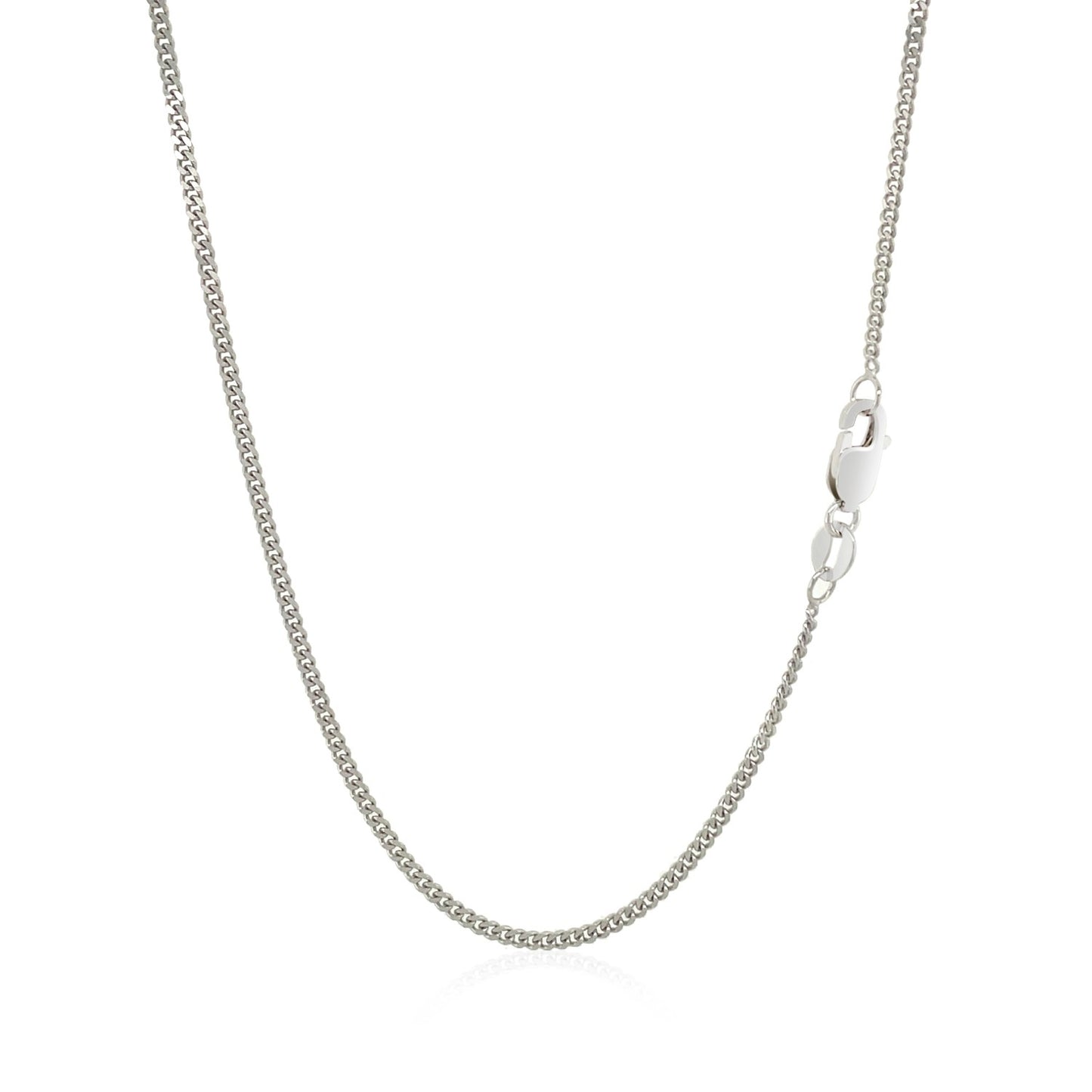 10k White Gold Gourmette Chain (1.40 mm)