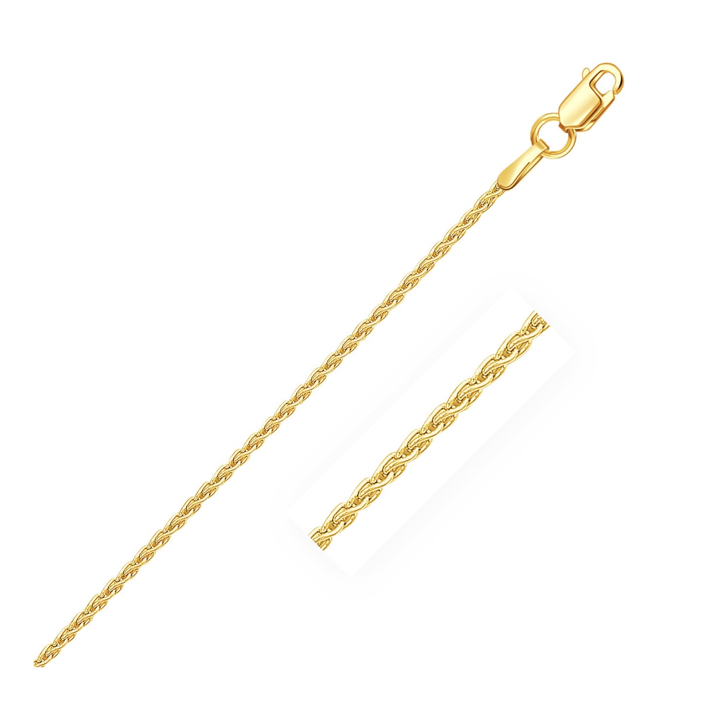 14k Yellow Gold Round Chain (1.20 mm)