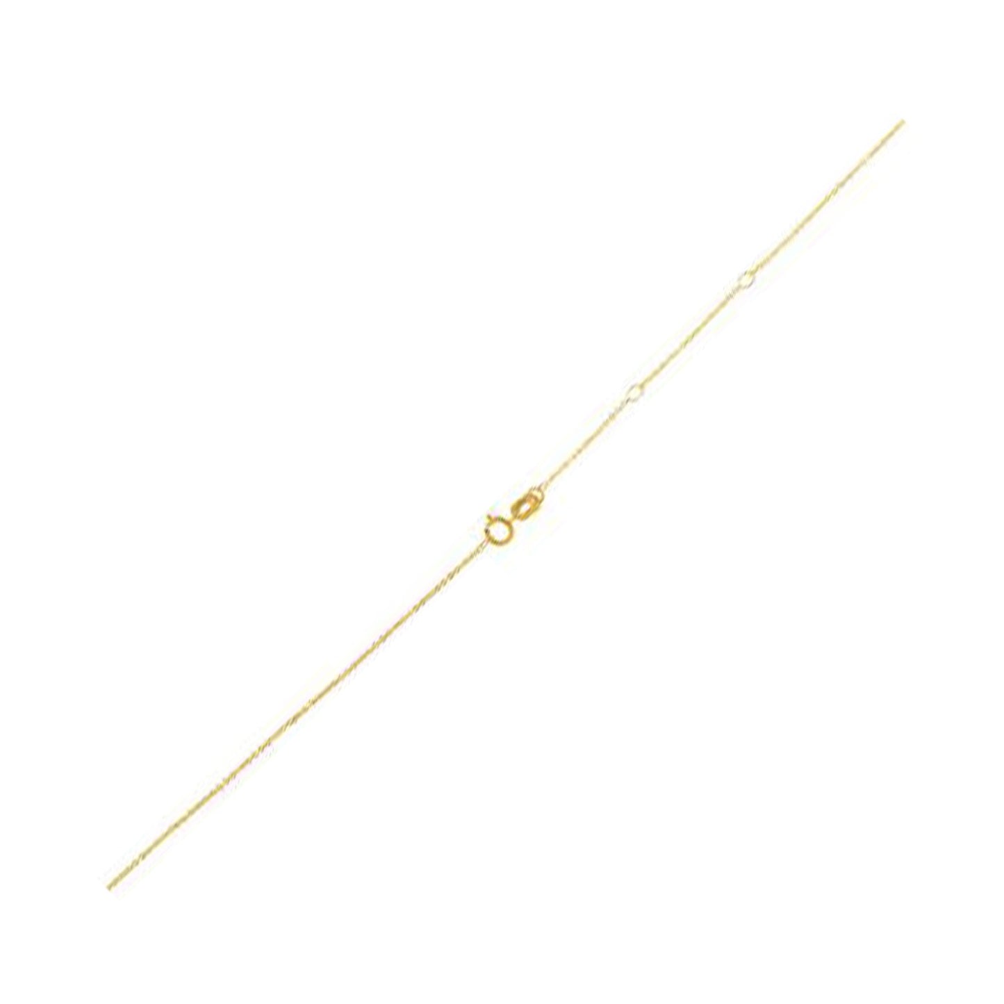 Adjustable Cable Chain in 14k Yellow Gold (0.97 mm)