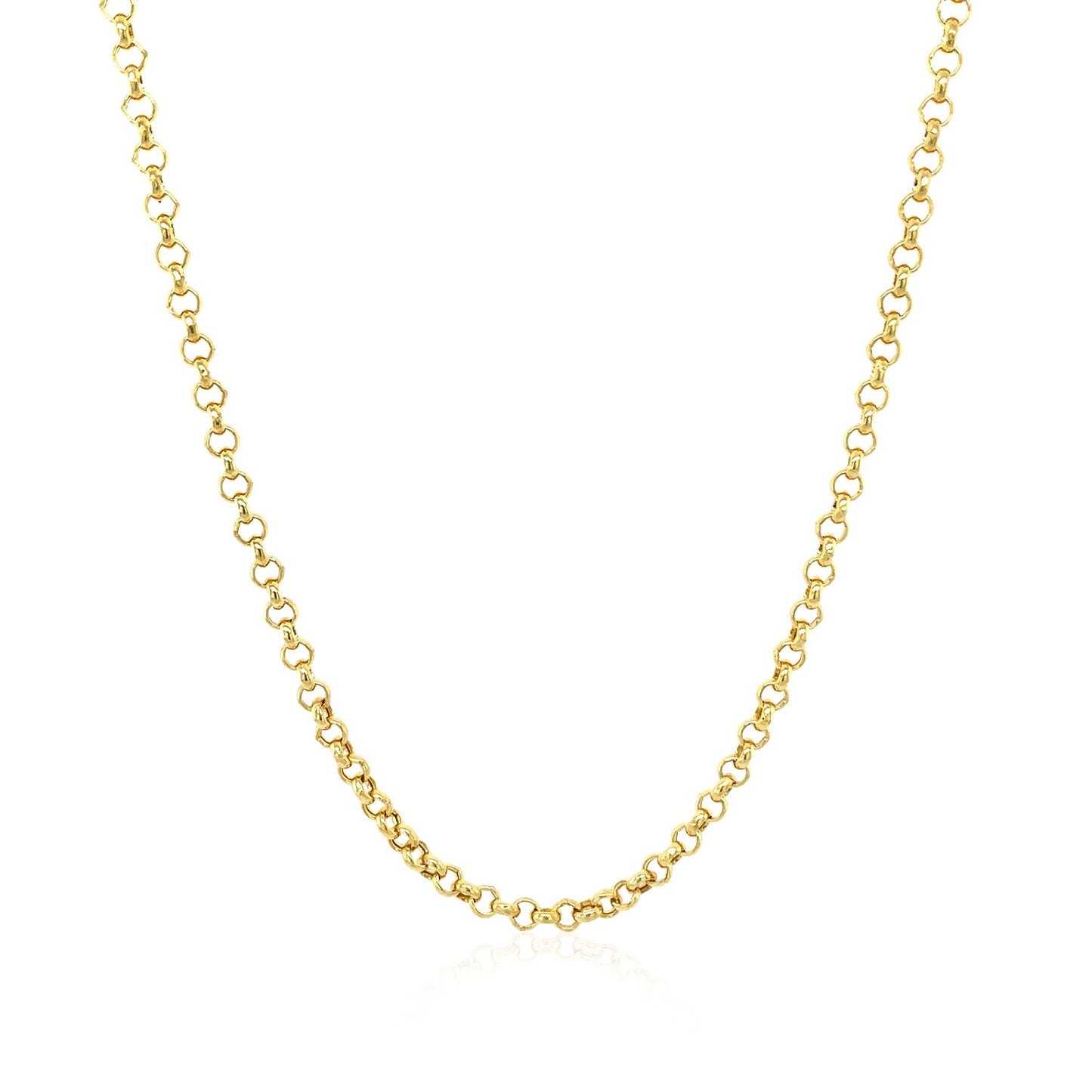 14k Yellow Gold Rolo Chain (2.50 mm)