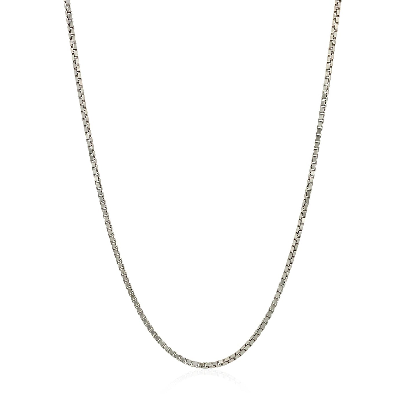 Sterling Silver 1.4mm Adjustable Box Chain (1.40 mm)