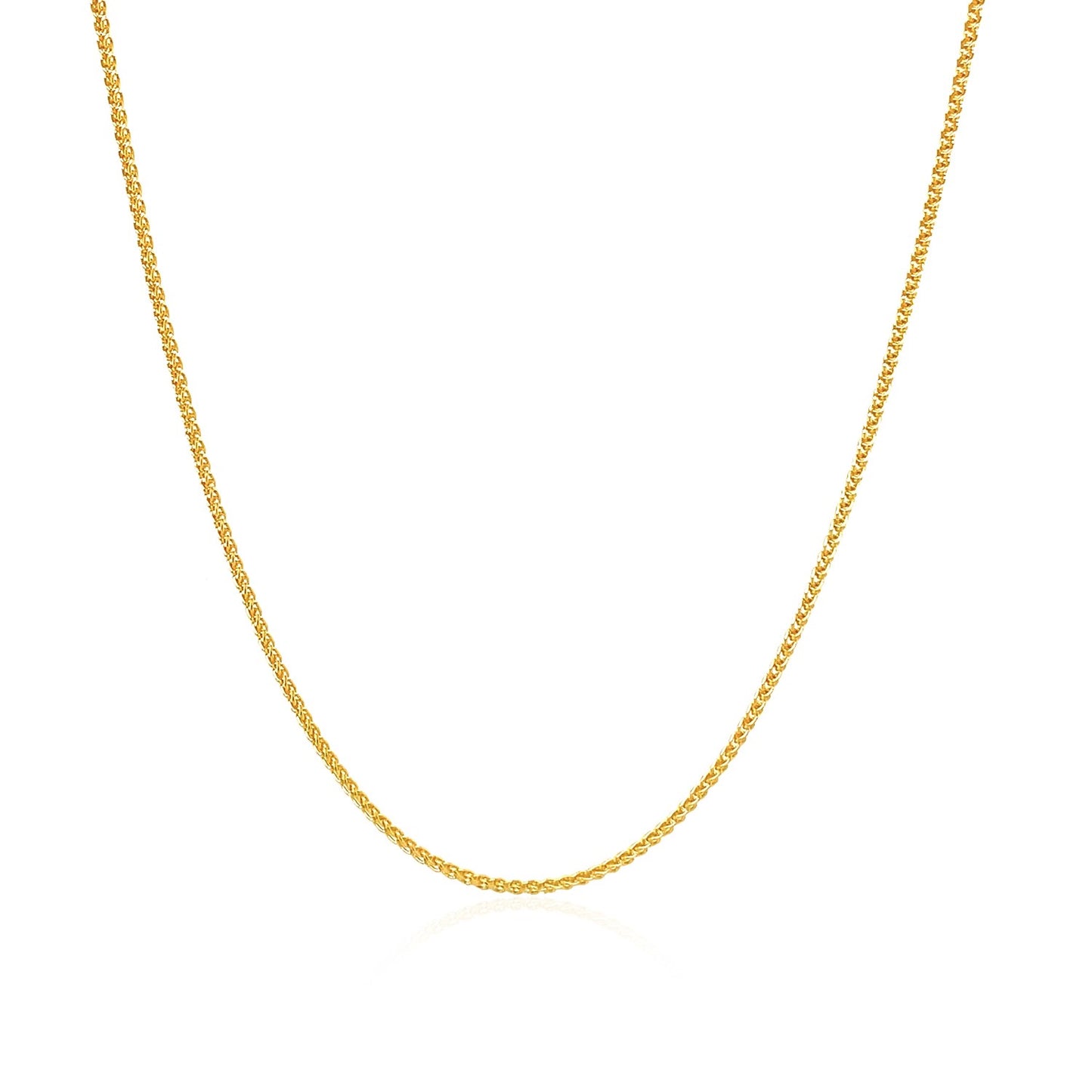 10k Yellow Gold Wheat Chain 1.0mm (1.00 mm)