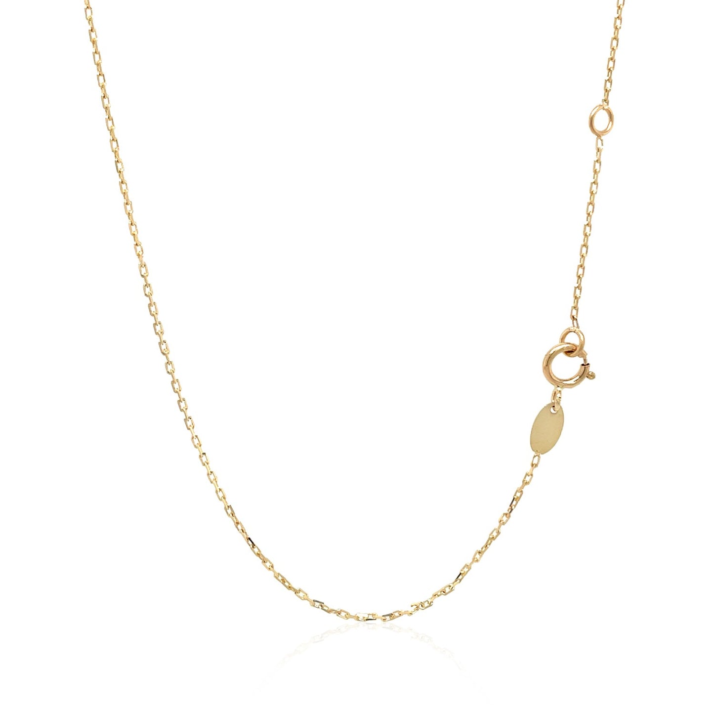 14k Tri-Color Gold Rosary Chain Necklace