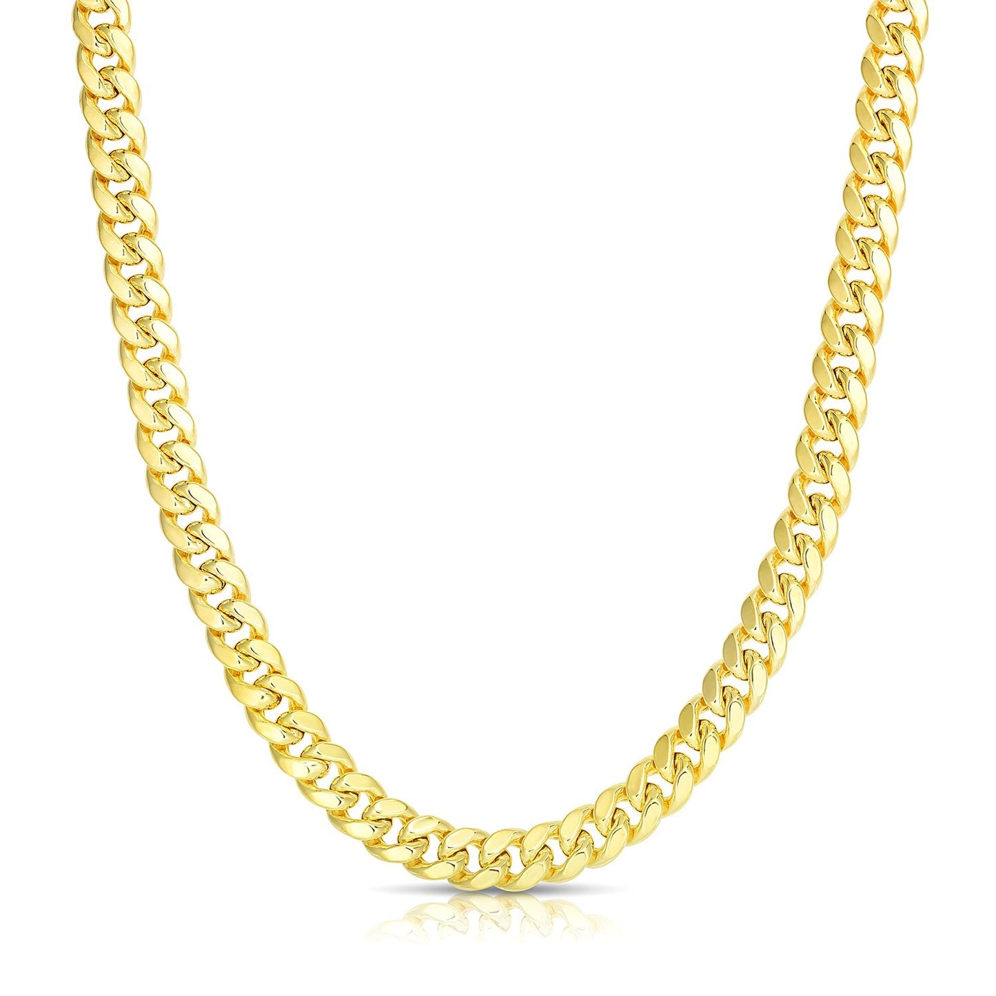 10k Yellow Gold Semi Solid Miami Cuban Chain (6.10 mm)