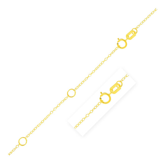 Double Extendable Piatto Chain in 14k Yellow Gold (1.30 mm)